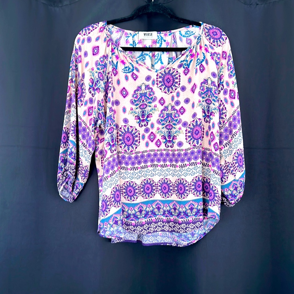 Mari billow sleeve top